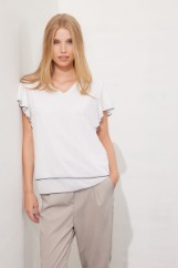 Picture of Asymmetric chiffon blouse