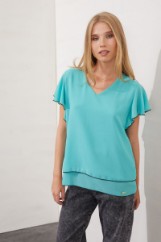 Picture of Asymmetric chiffon blouse