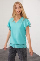 Picture of Asymmetric chiffon blouse