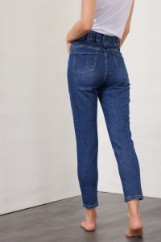 Εικόνα της Denim παντελόνι υψηλόμεσο με λάστιχο