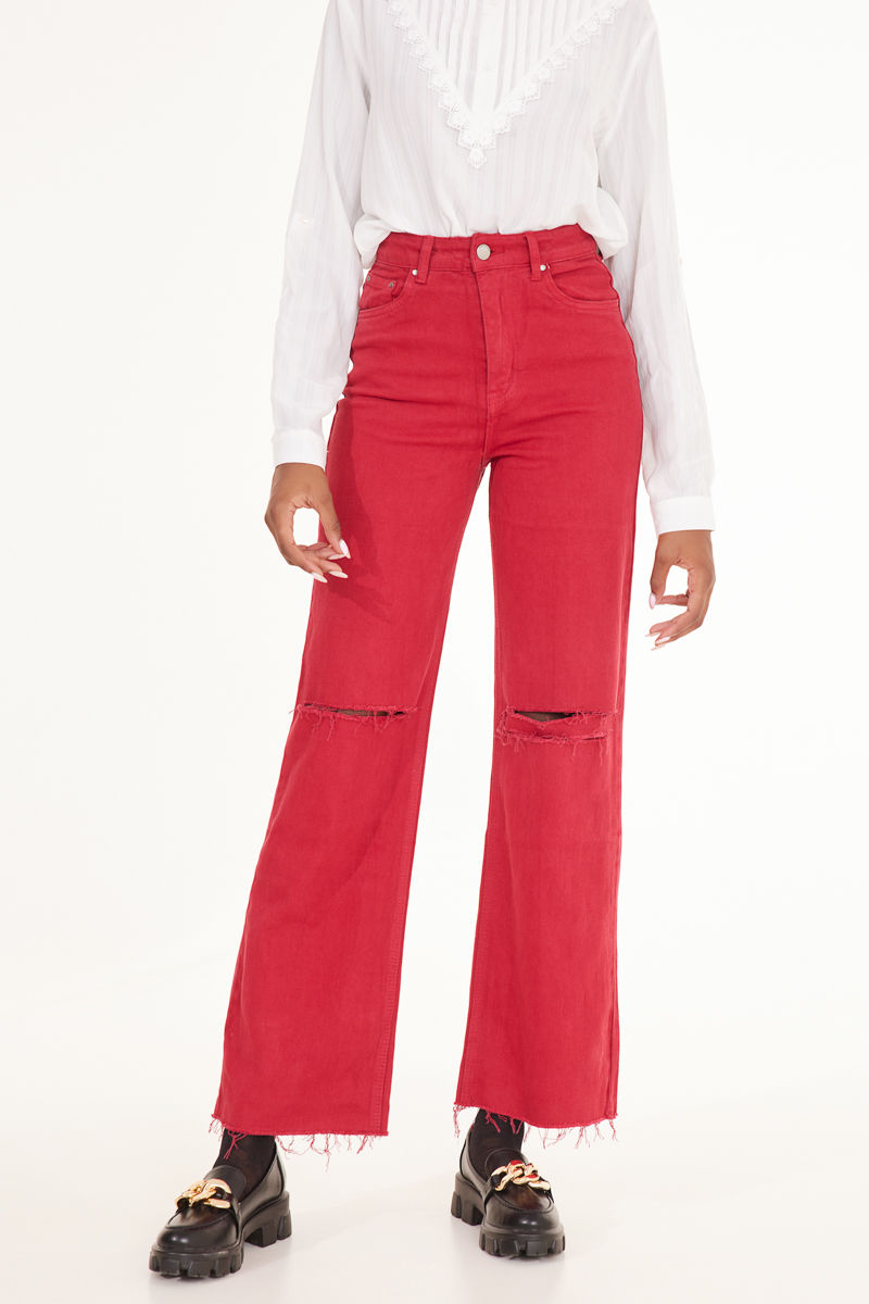 Picture of Wide leg jeans in colors