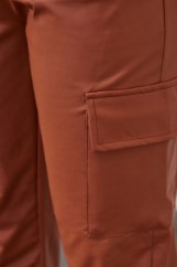 Picture of Cargo leather look pants