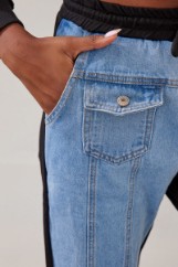 Εικόνα της Παντελόνι βαμβακερό patchwork design