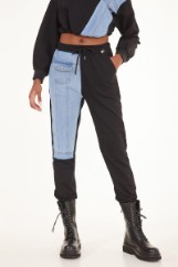 Εικόνα της Παντελόνι βαμβακερό patchwork design