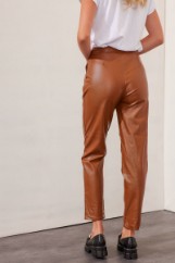 Picture of Faux leather high rise pants