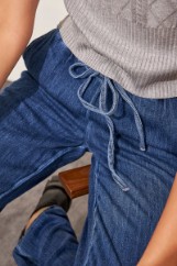 Εικόνα της Denim παντελόνι μακρύ wide leg με σκίσιμο