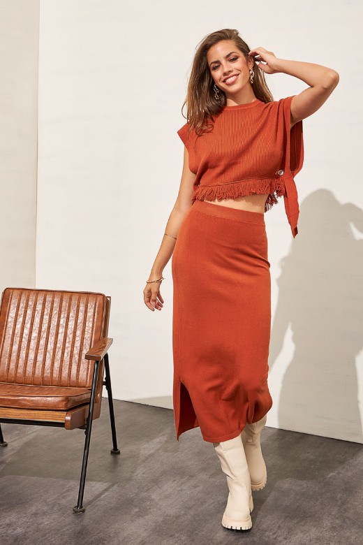 Picture of Knitted midi skirt