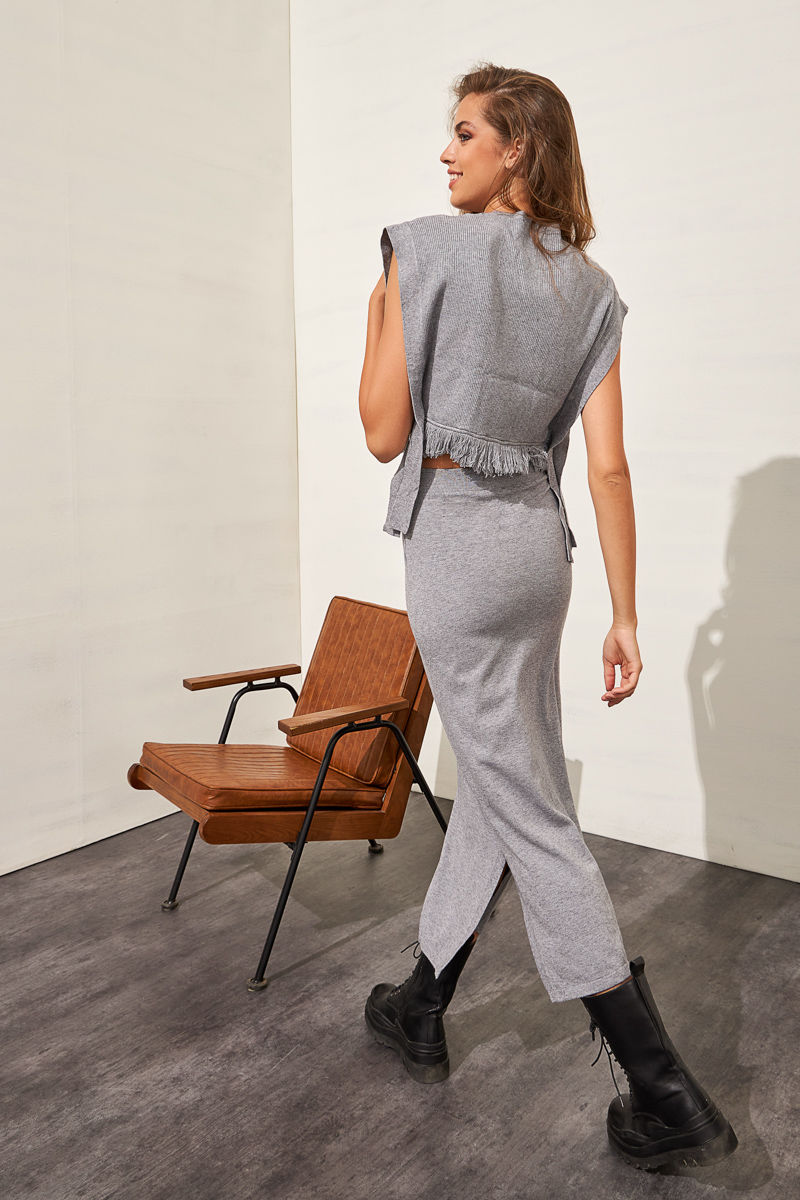 Picture of Knitted midi skirt