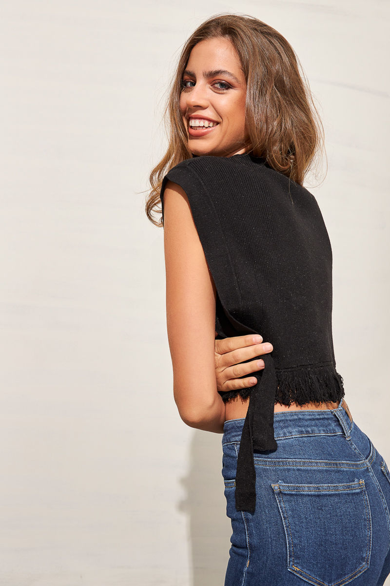 Picture of Knitted top with fringes