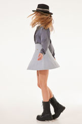 Εικόνα της Φούστα mini πλεκτή lurex ύφανση