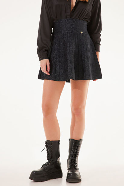 Picture of Lurex mini knitted skirt