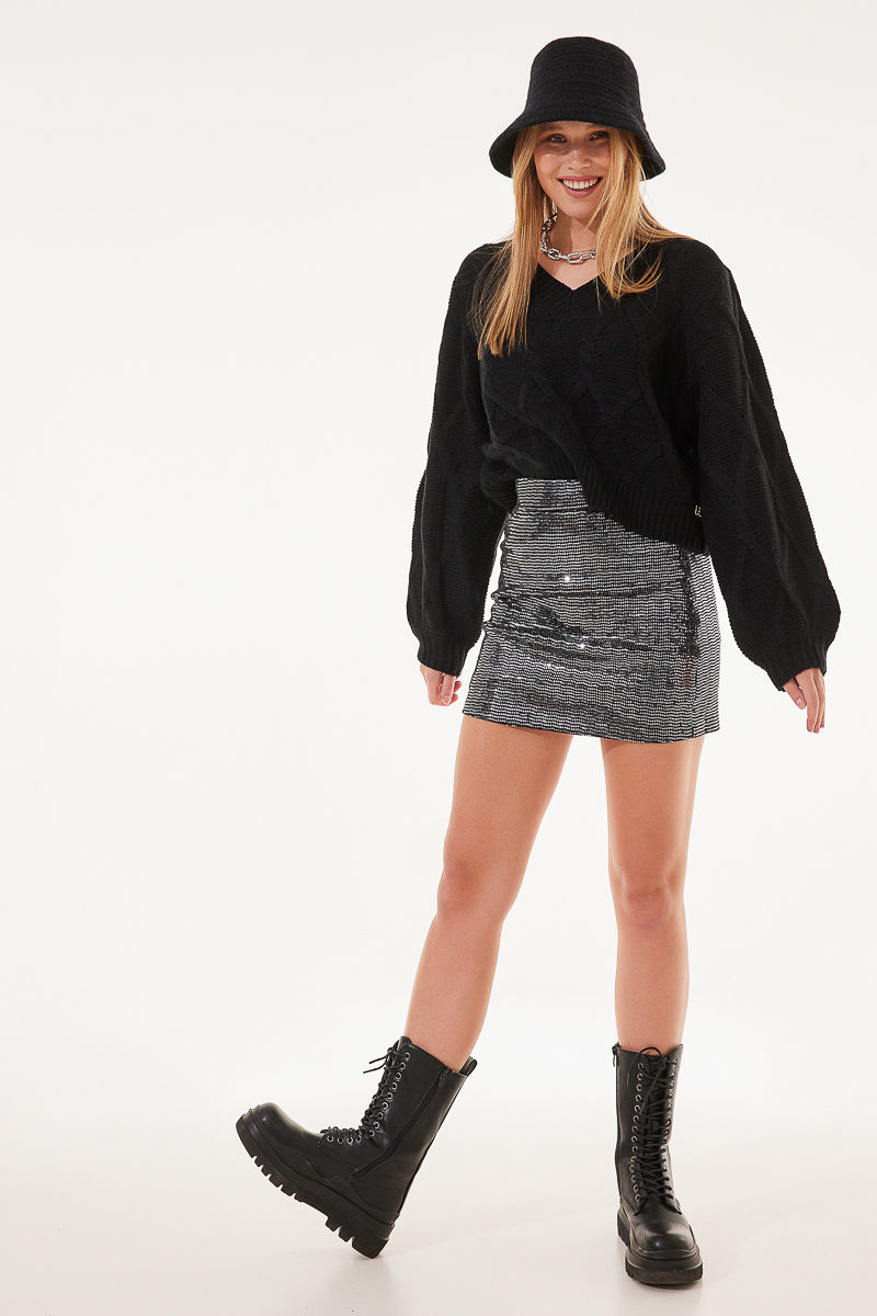 Picture of Sequin mini skirt