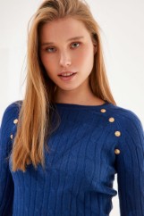 Picture of Knit sweater with golden buttons