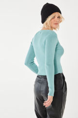 Picture of Square neck knit sweater