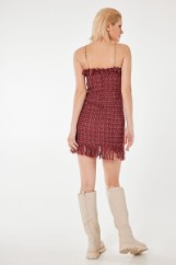 Picture of Gold chain straps knitted dress