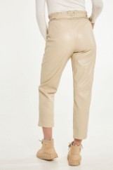 Picture of High-waisted leather look pants