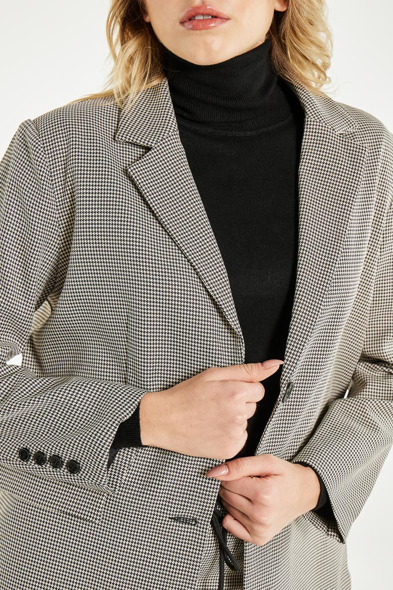 Picture of Printed oversized blazer