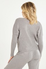 Picture of Ribbed knitted blouse