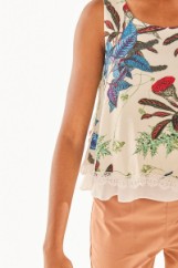 Picture of Floral blouse with lace ending