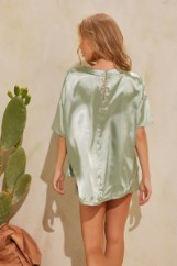 Picture of Asymmetric satin blouse