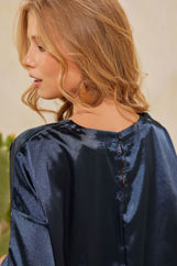 Picture of Asymmetric satin blouse