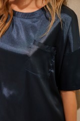 Picture of Asymmetric satin blouse