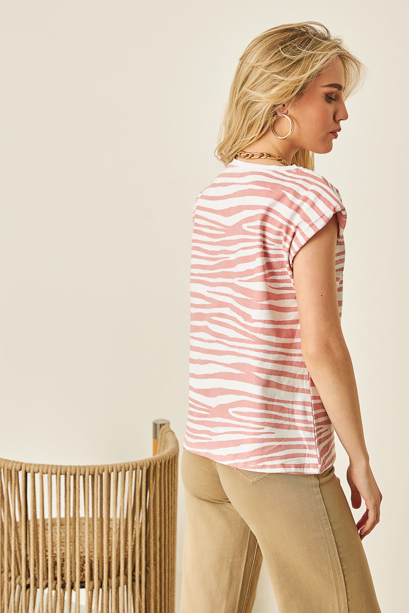 Εικόνα της T-shirt zebra με βάτες