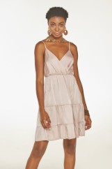 Picture of Satin ruffled dress