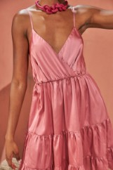 Picture of Satin ruffled dress