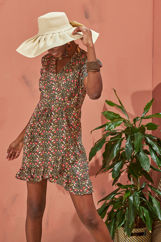 Picture of Mini wrap floral dress