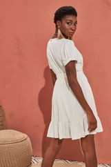 Picture of Wrap ruffled dress