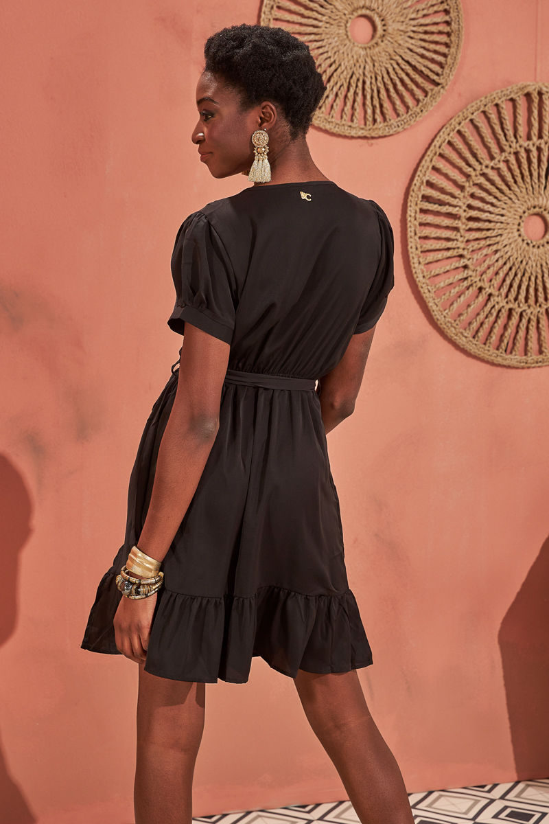 Picture of Wrap ruffled dress