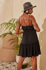 Picture of Mini belted dress with ruffles