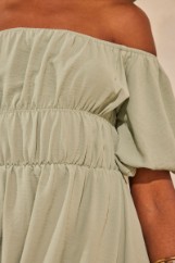 Εικόνα της Φόρεμα mini φουσκωτά μανίκια