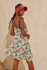 Picture of Floral belted dress