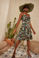 Picture of Floral belted dress