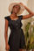 Picture of Ruffled belted mini dress