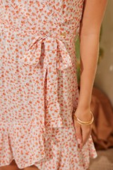 Εικόνα της Φόρεμα μίνι flower print με βολάν
