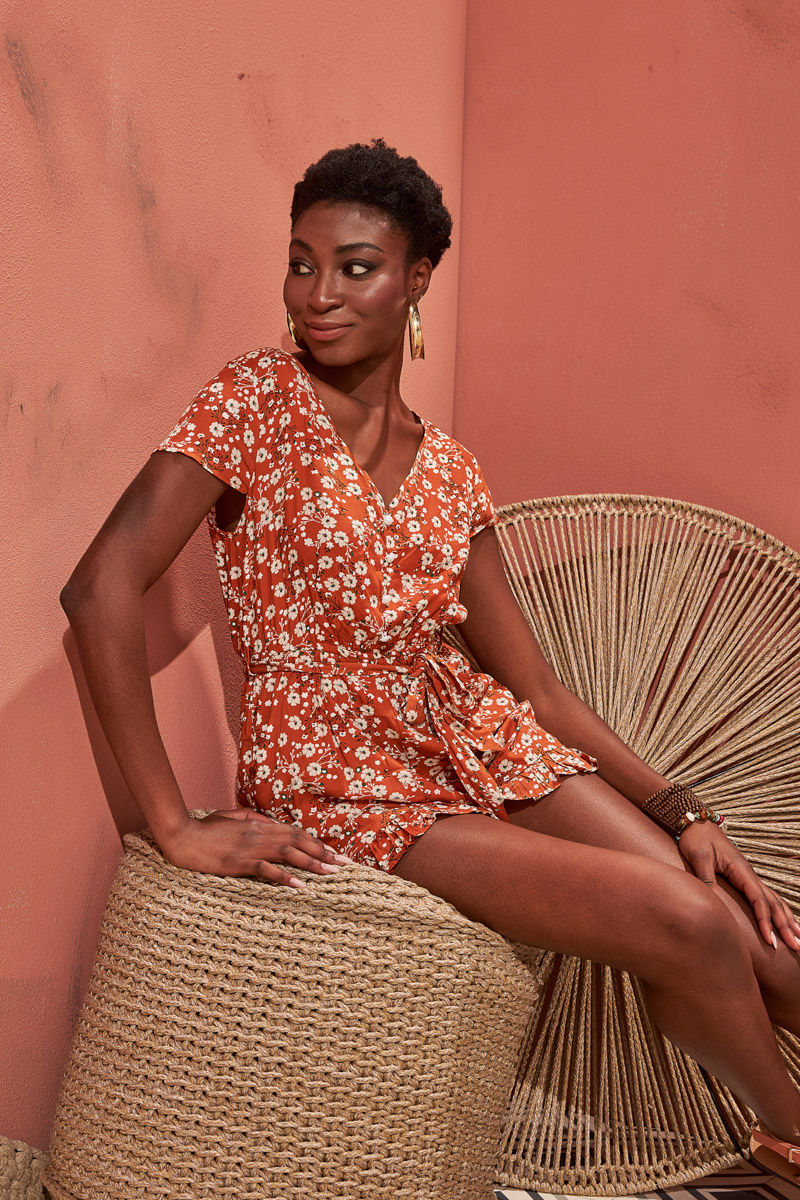 Εικόνα της Playsuit flower print