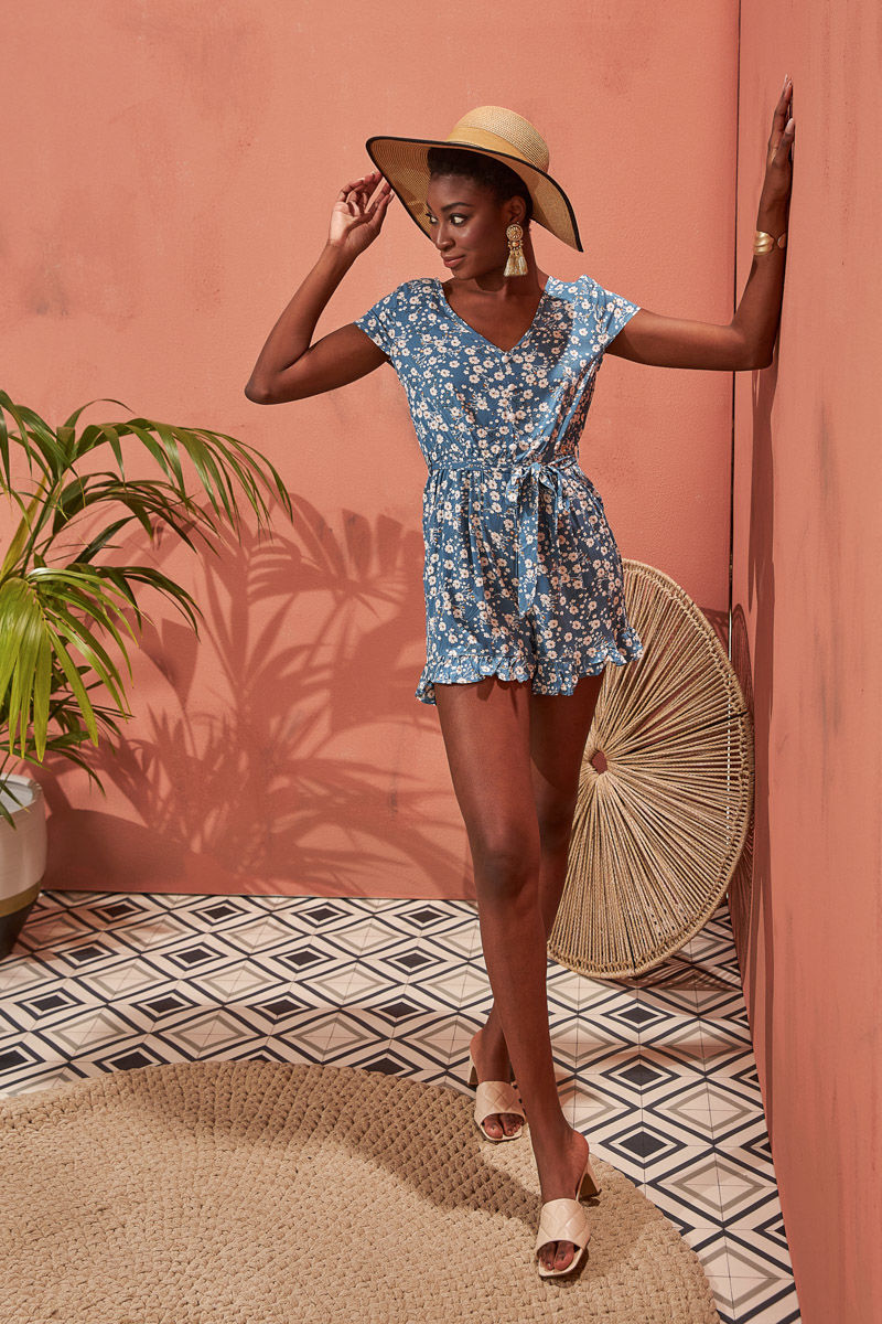 Εικόνα της Playsuit flower print