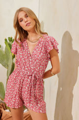 Picture of Flower print playsuit