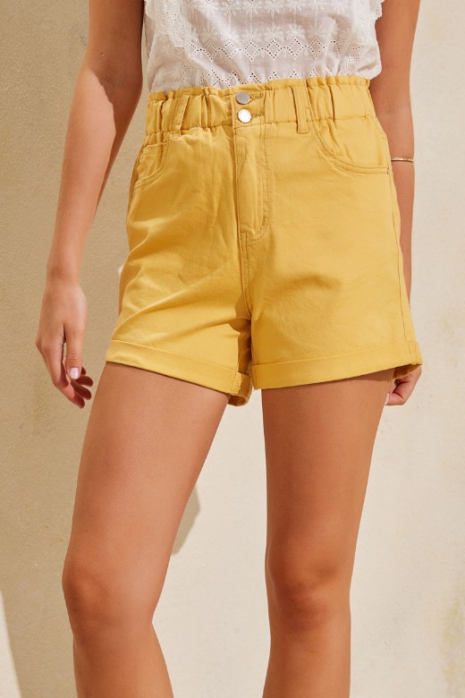 Picture of Elastic denim shorts