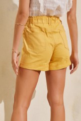 Picture of Elastic denim shorts