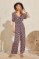 Picture of Floral front tie jumpsuit