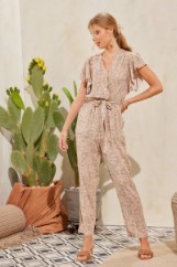 Εικόνα της Jumpsuit αέρινη μανίκι με τσέπη