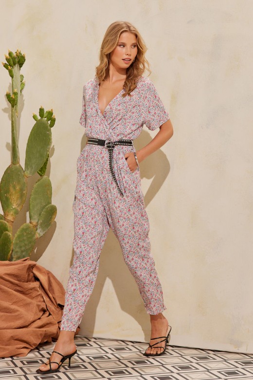 Εικόνα της Jumpsuit αέρινη liberty με τσέπες