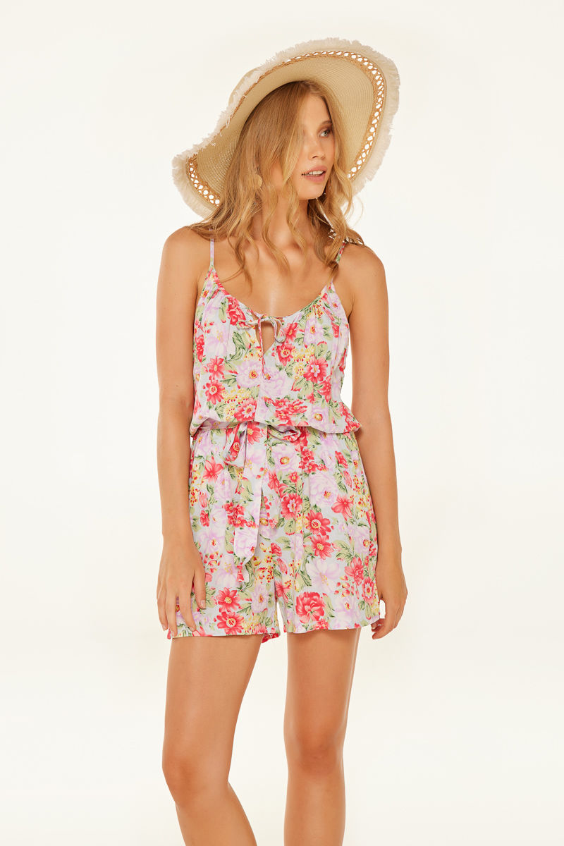 Picture of Front tie flower playsuit