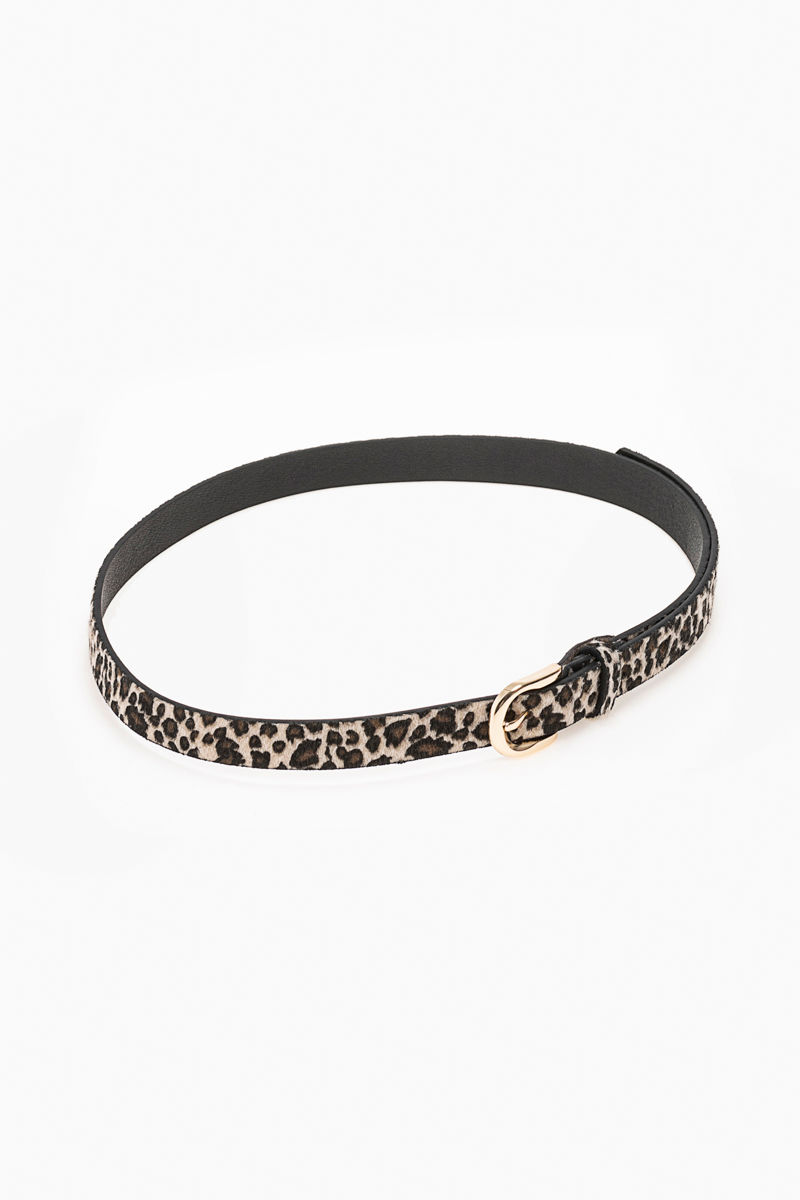 Picture of Slim animal print belt