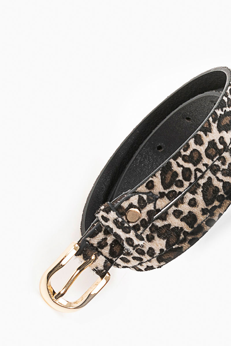 Picture of Slim animal print belt