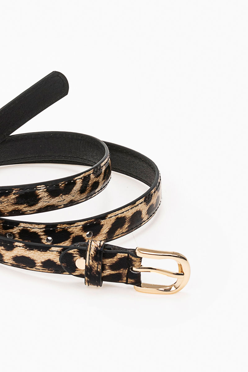 Picture of Slim animal print belt